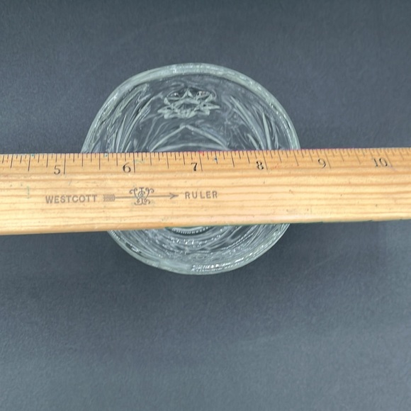 Anchor Hocking Vintage Star Cut Crystal Creamer pitcher. - Picture 7 of 7